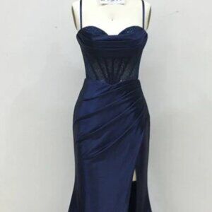 New Sheath Sleeveless Elegant Dress w/ Pleated Sweetheart Neckline TC TL3048L